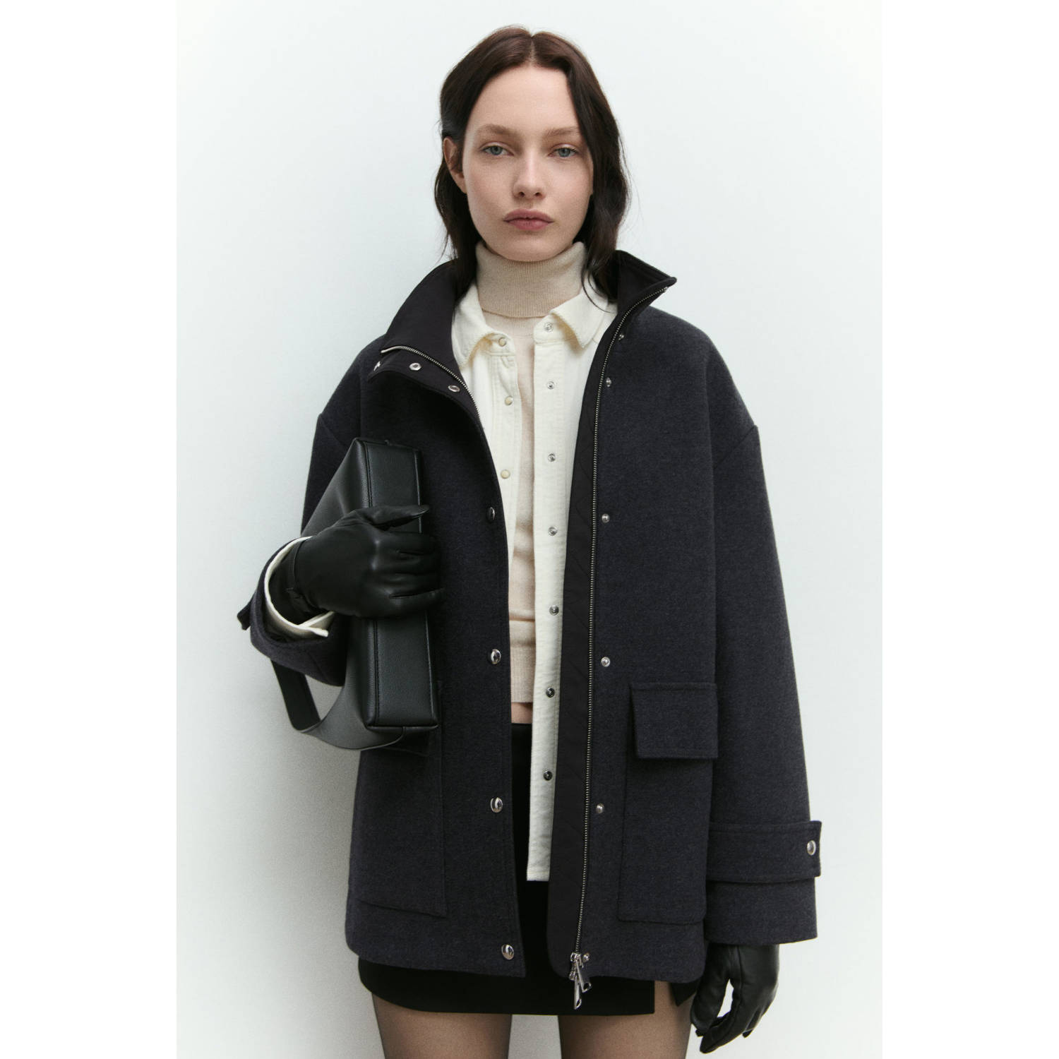 Mango tussenjas antraciet