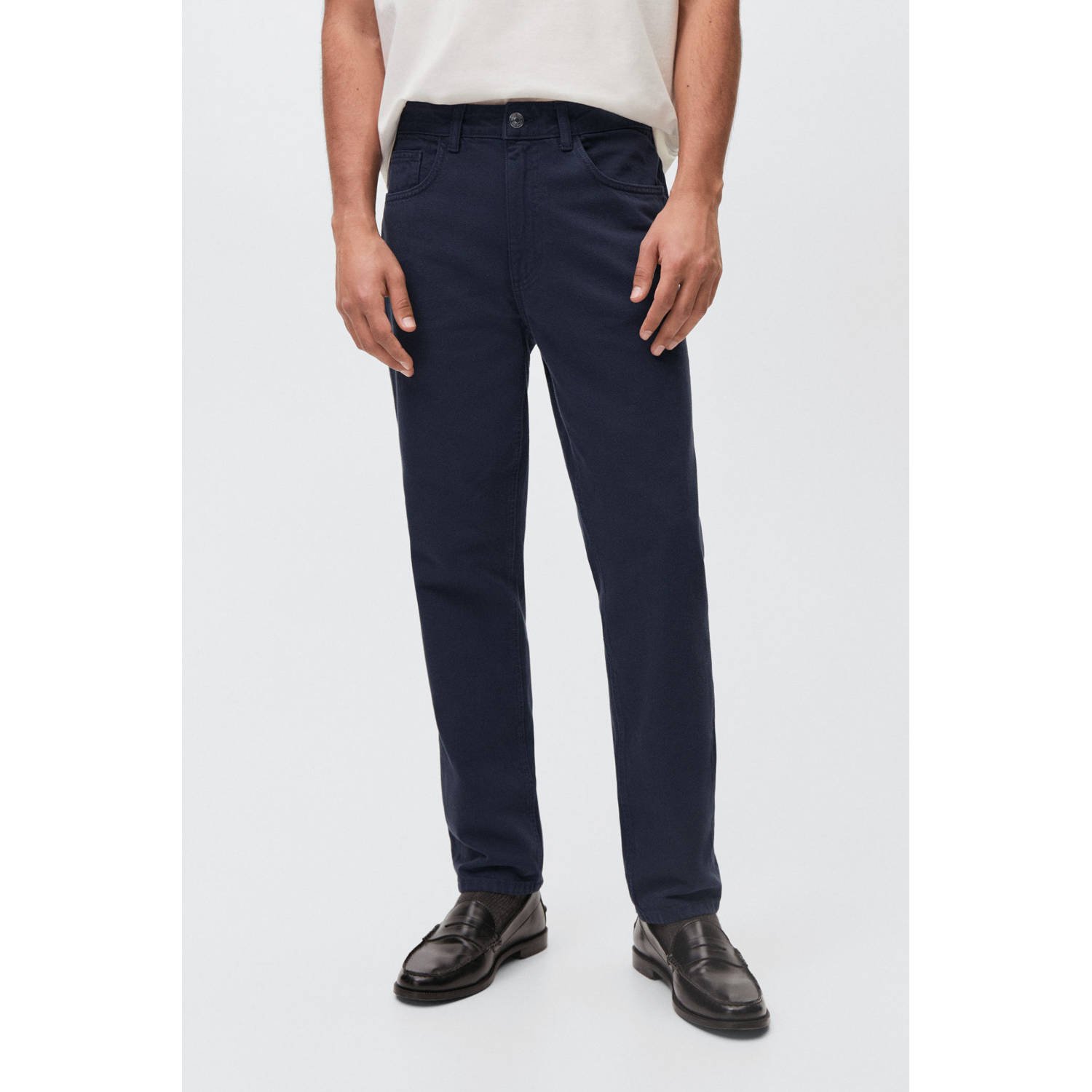 MANGO TEEN regular waist regular fit jeans marine