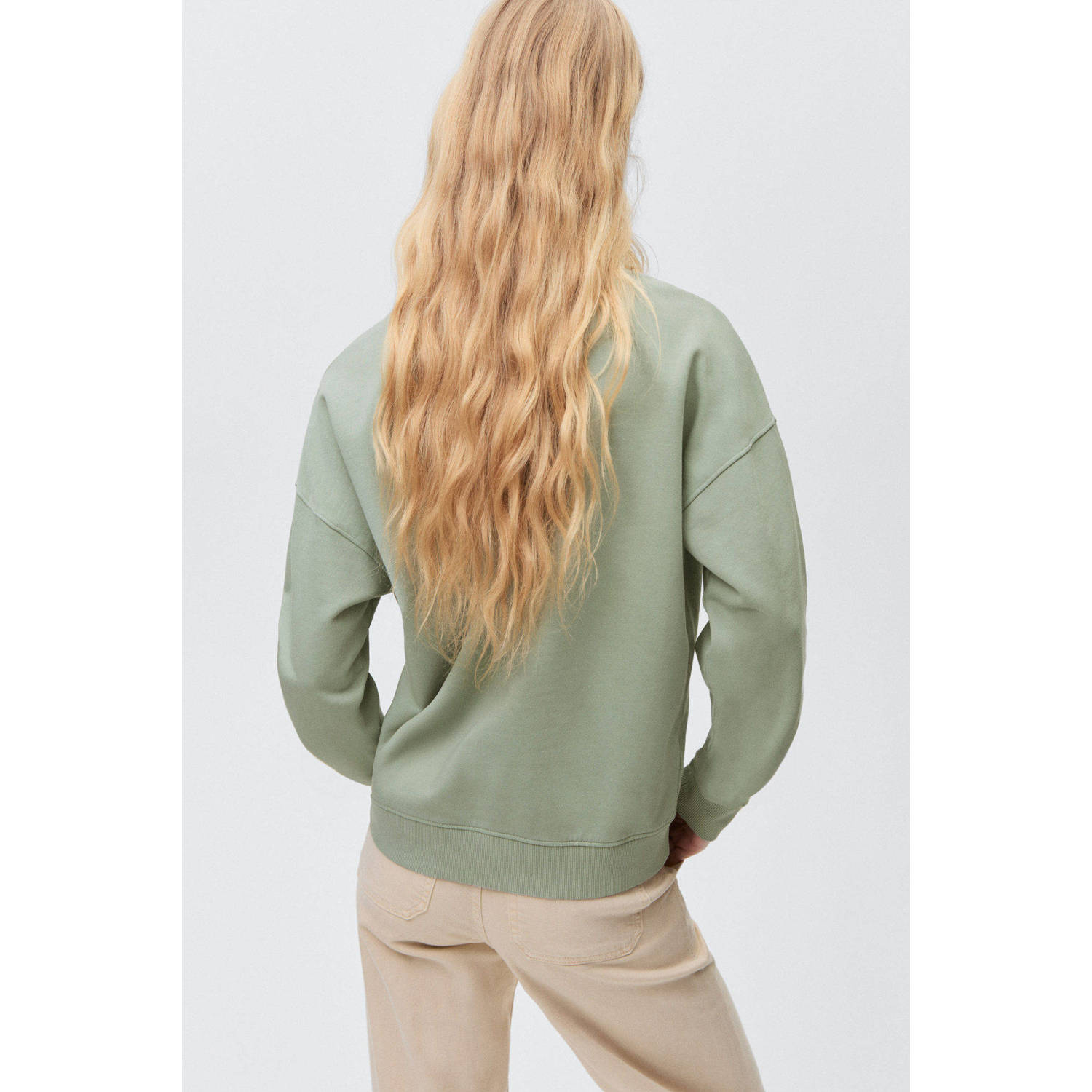 MANGO TEEN sweater lichtgroen