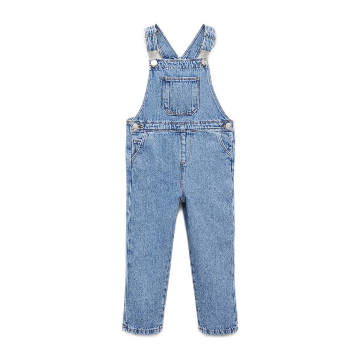 Mango Kids tuinbroek medium blue denim