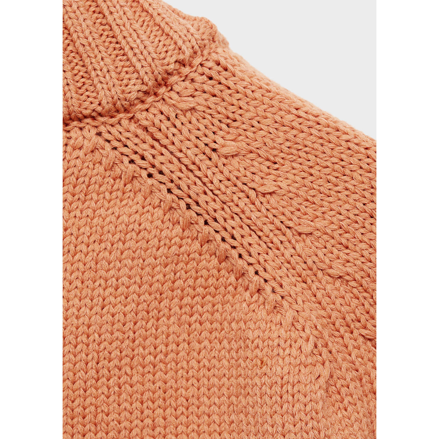 Mango Kids trui oranje gebreid