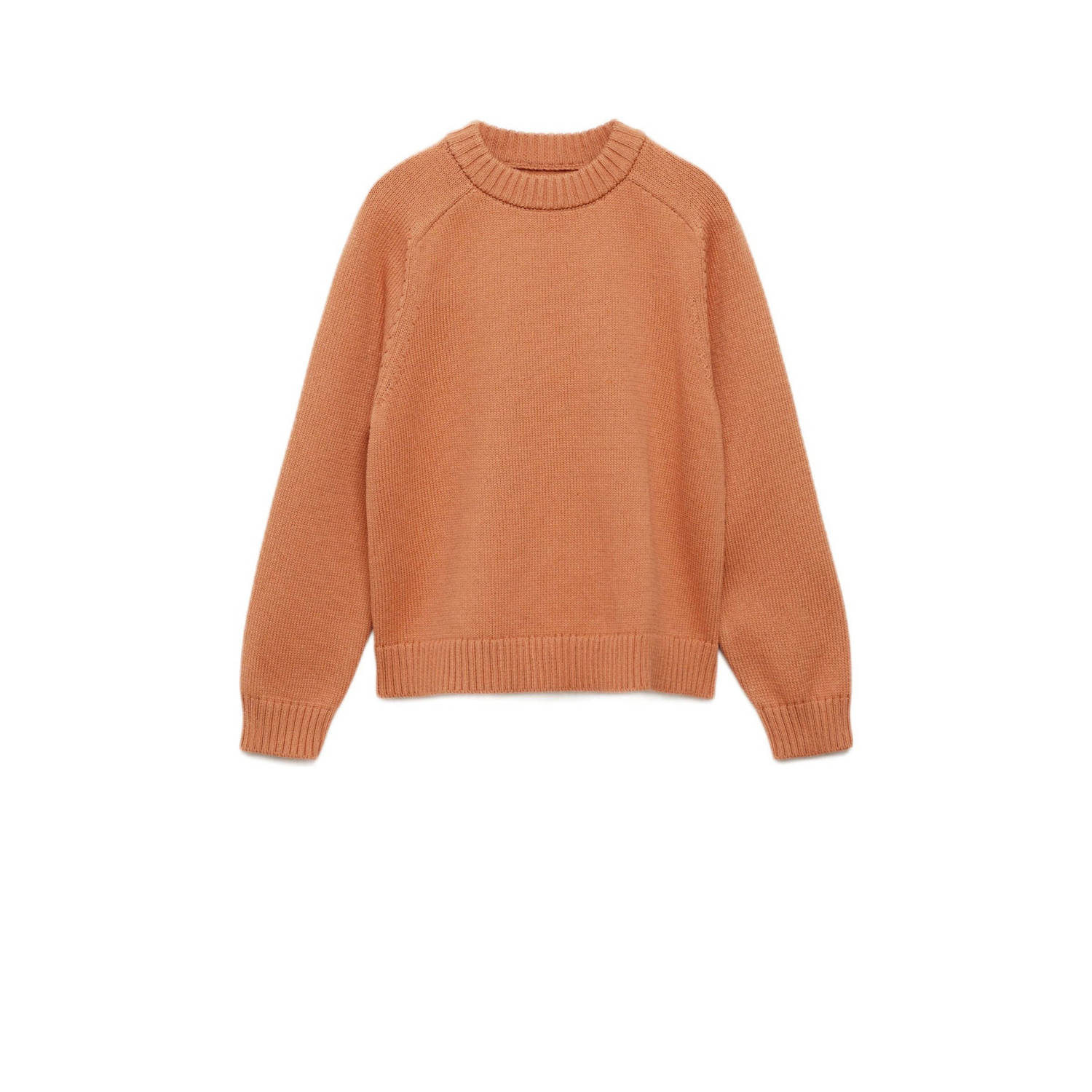 Mango Kids trui oranje gebreid