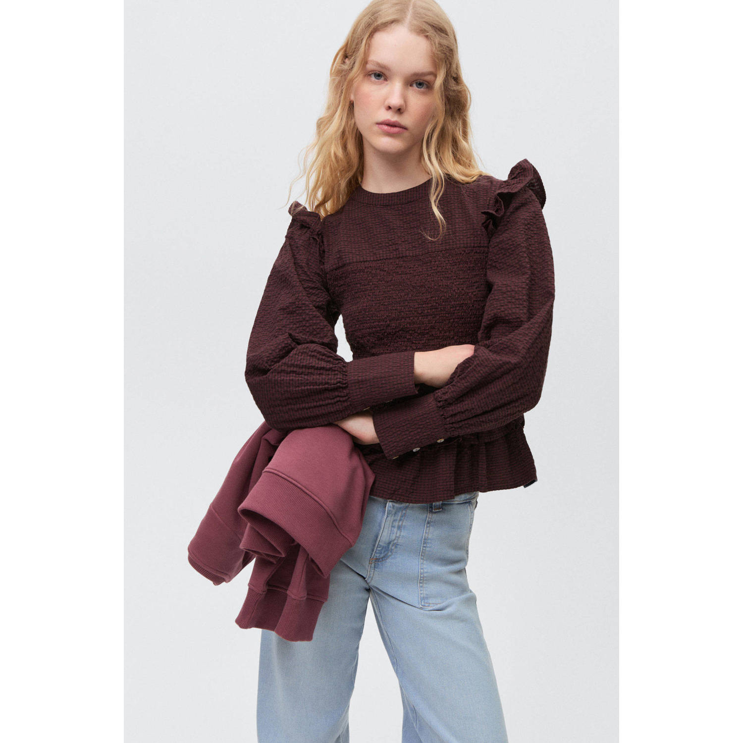 MANGO TEEN blousetop donkerrood