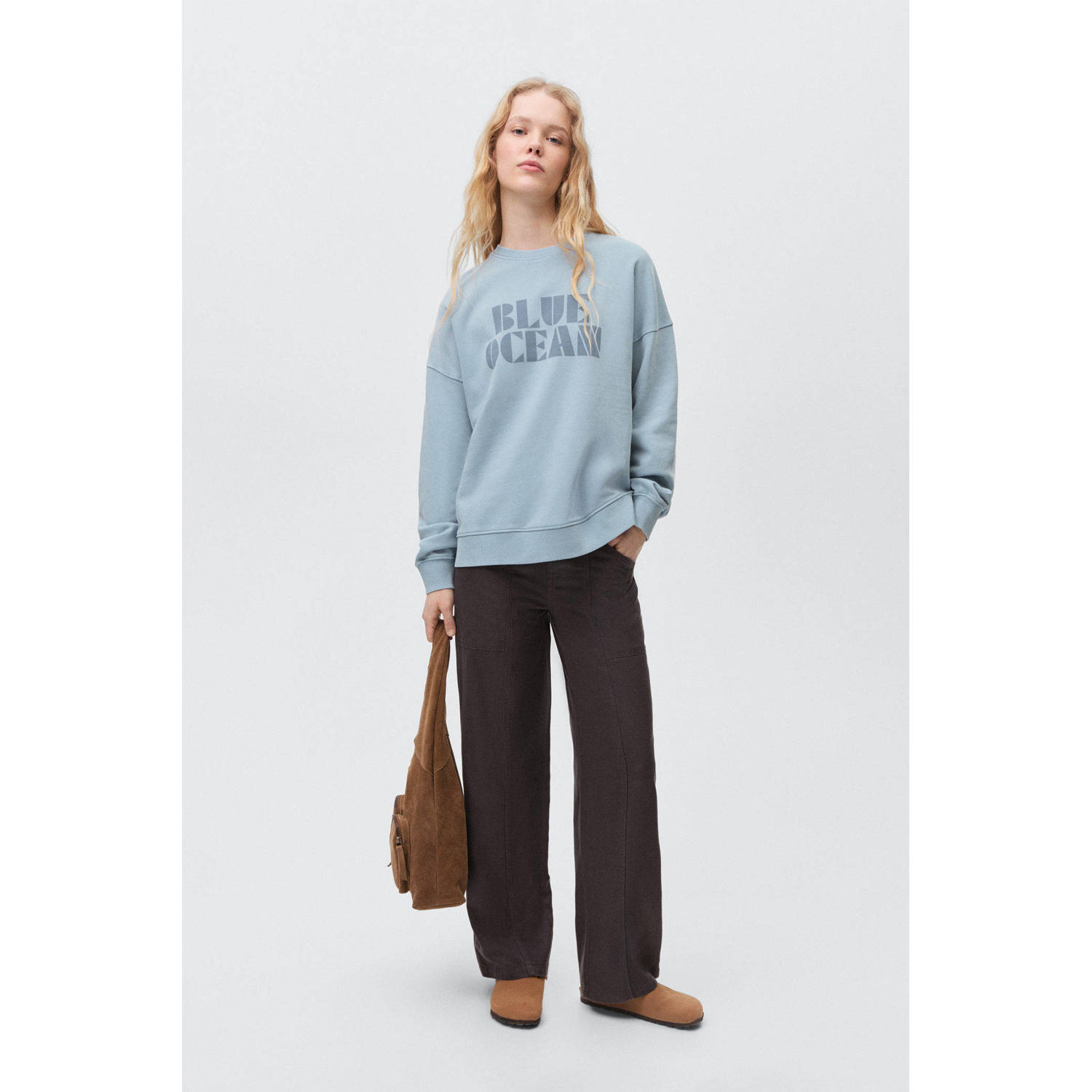 MANGO TEEN sweater lichtblauw