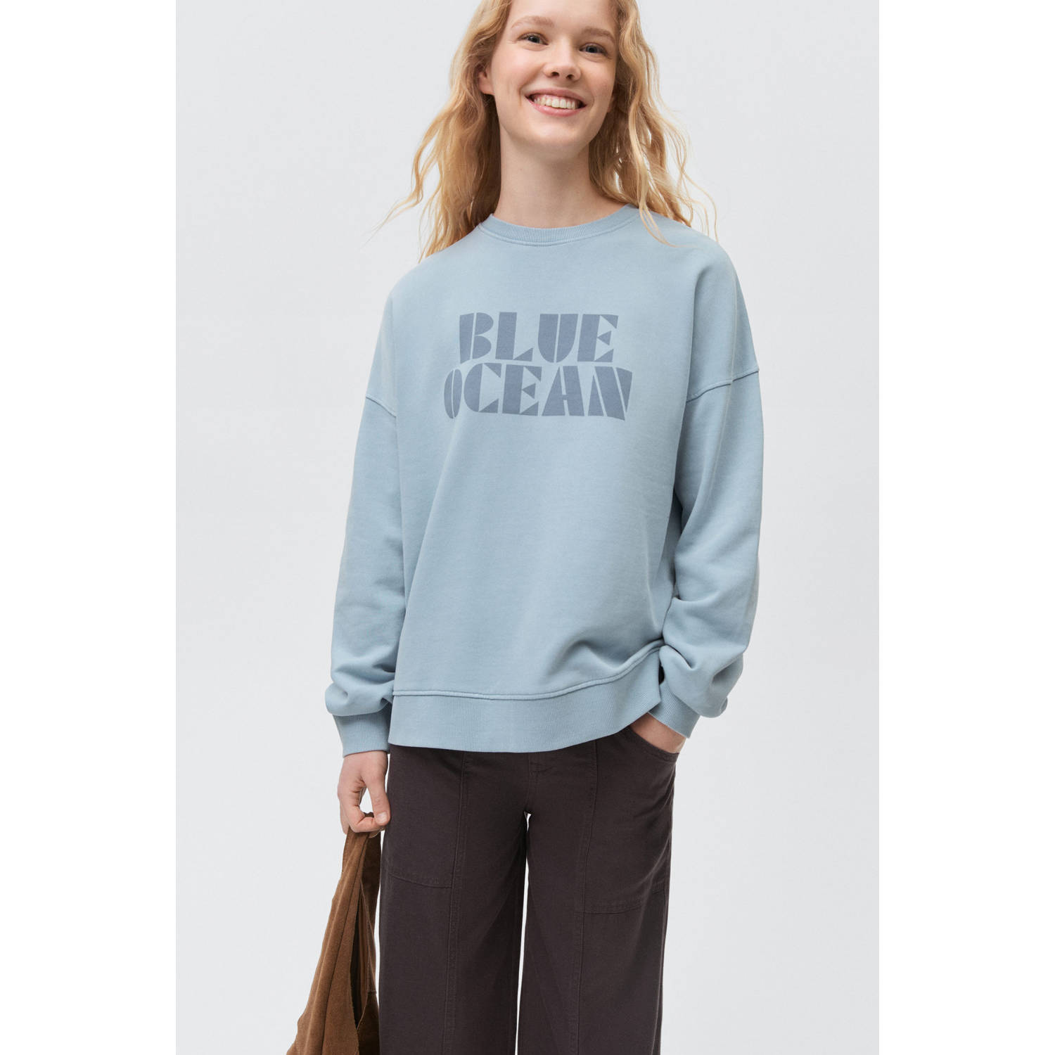 MANGO TEEN sweater lichtblauw