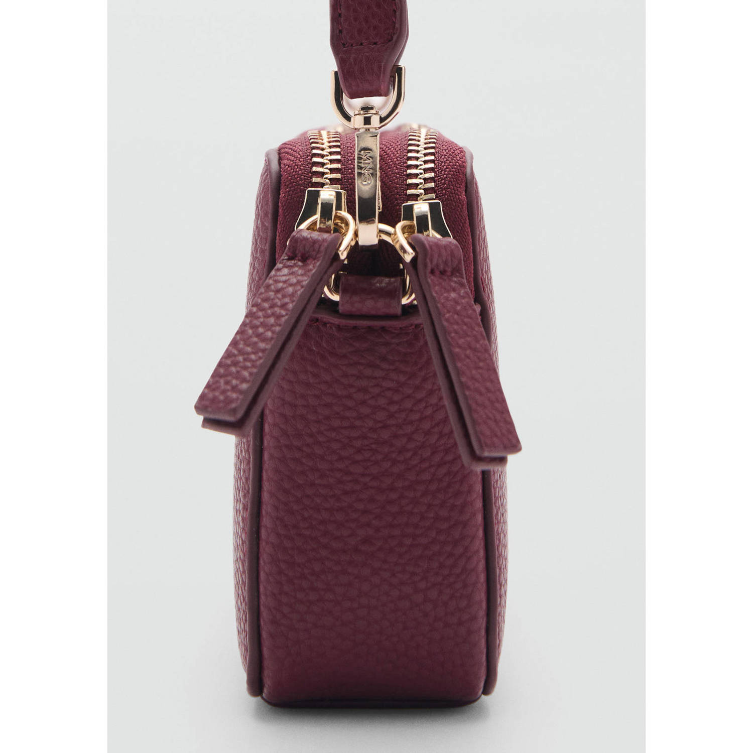 Mango crossbody tas donkerrood