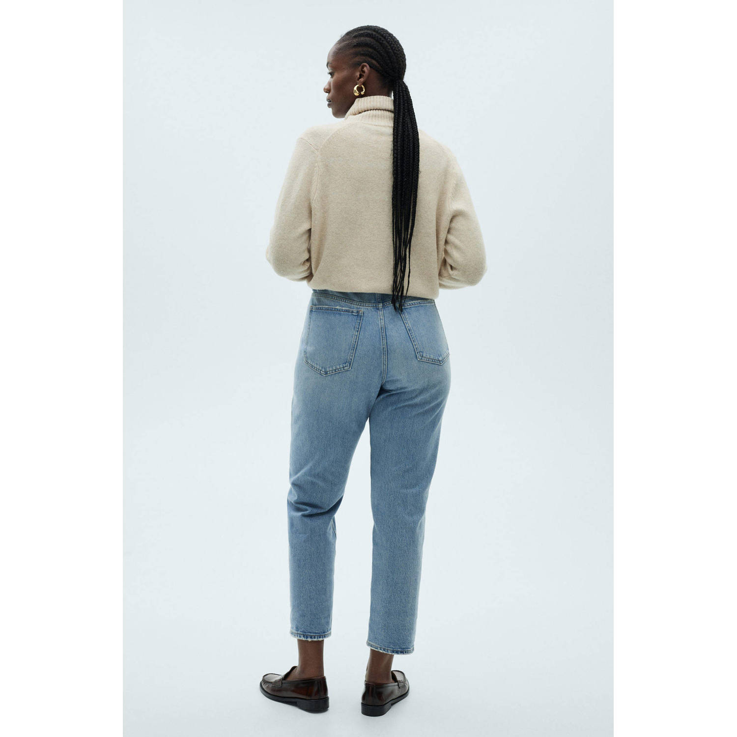 Mango slim fit jeans light blue denim