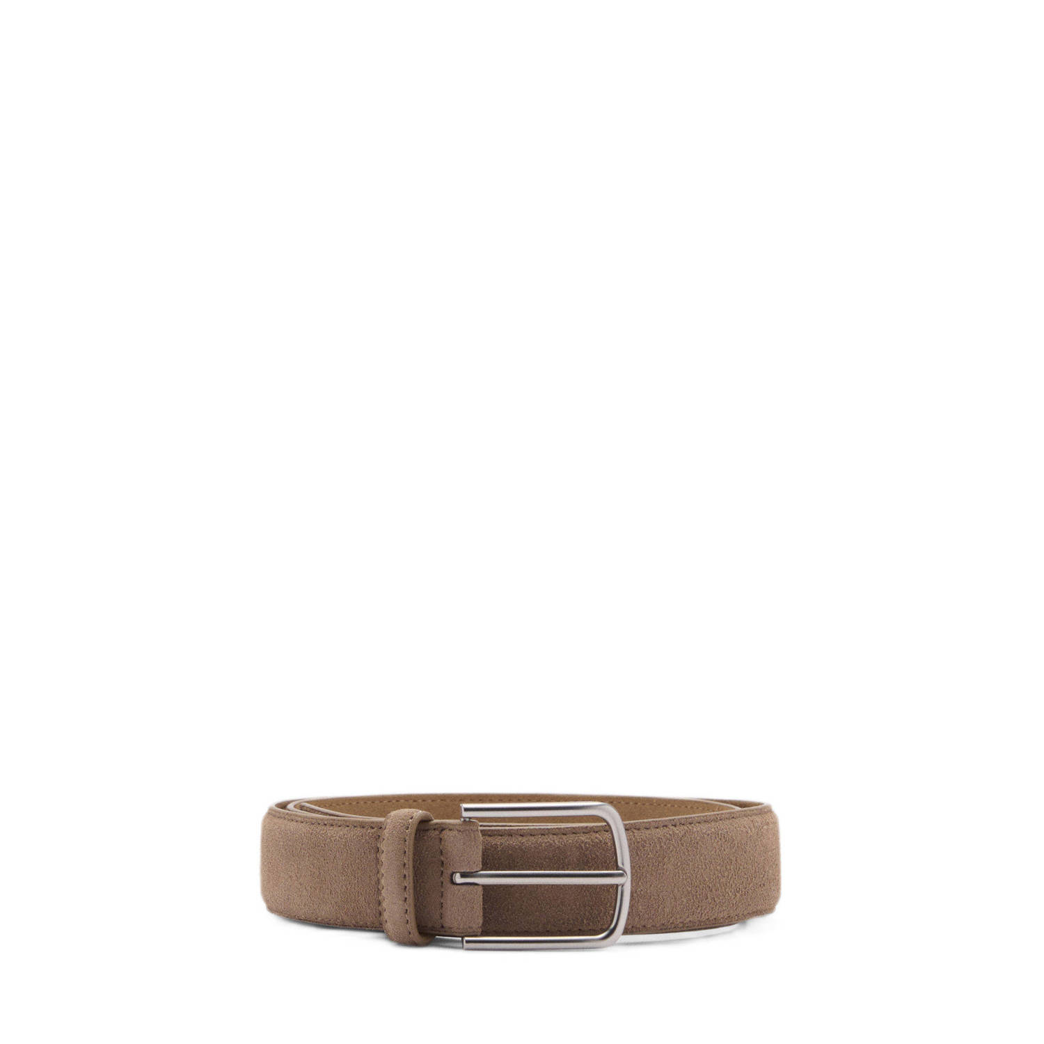 Mango Man suede riem beige