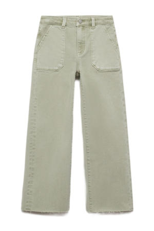 wide leg jeans lichtgroen