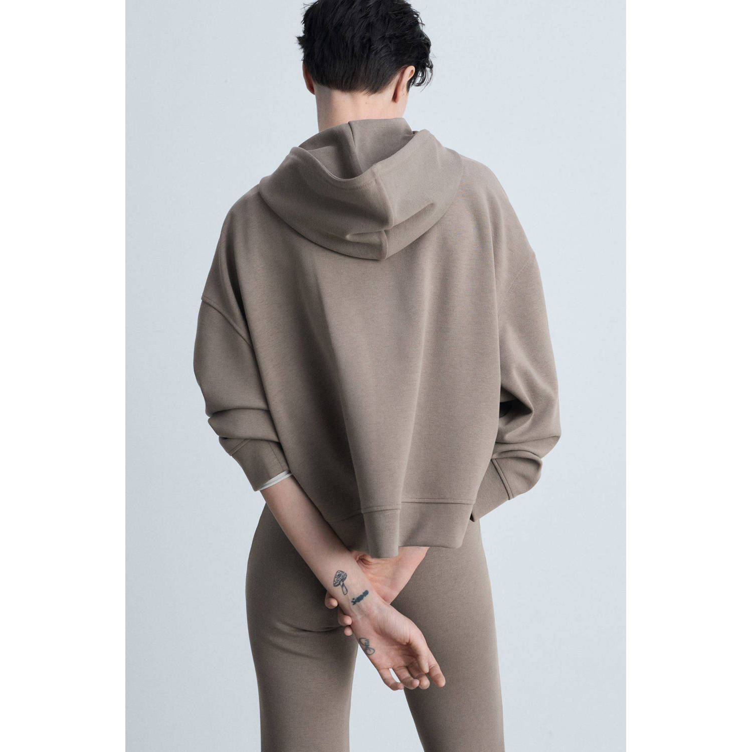 Mango hoodie kaki