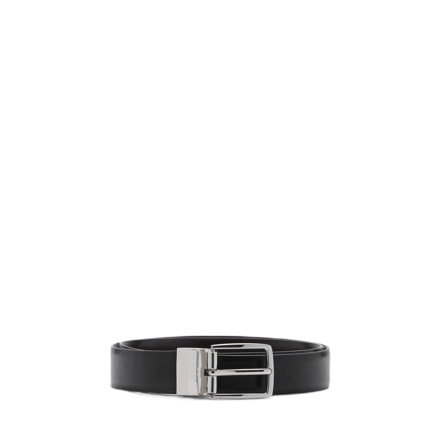 Mango Man leren riem zwart