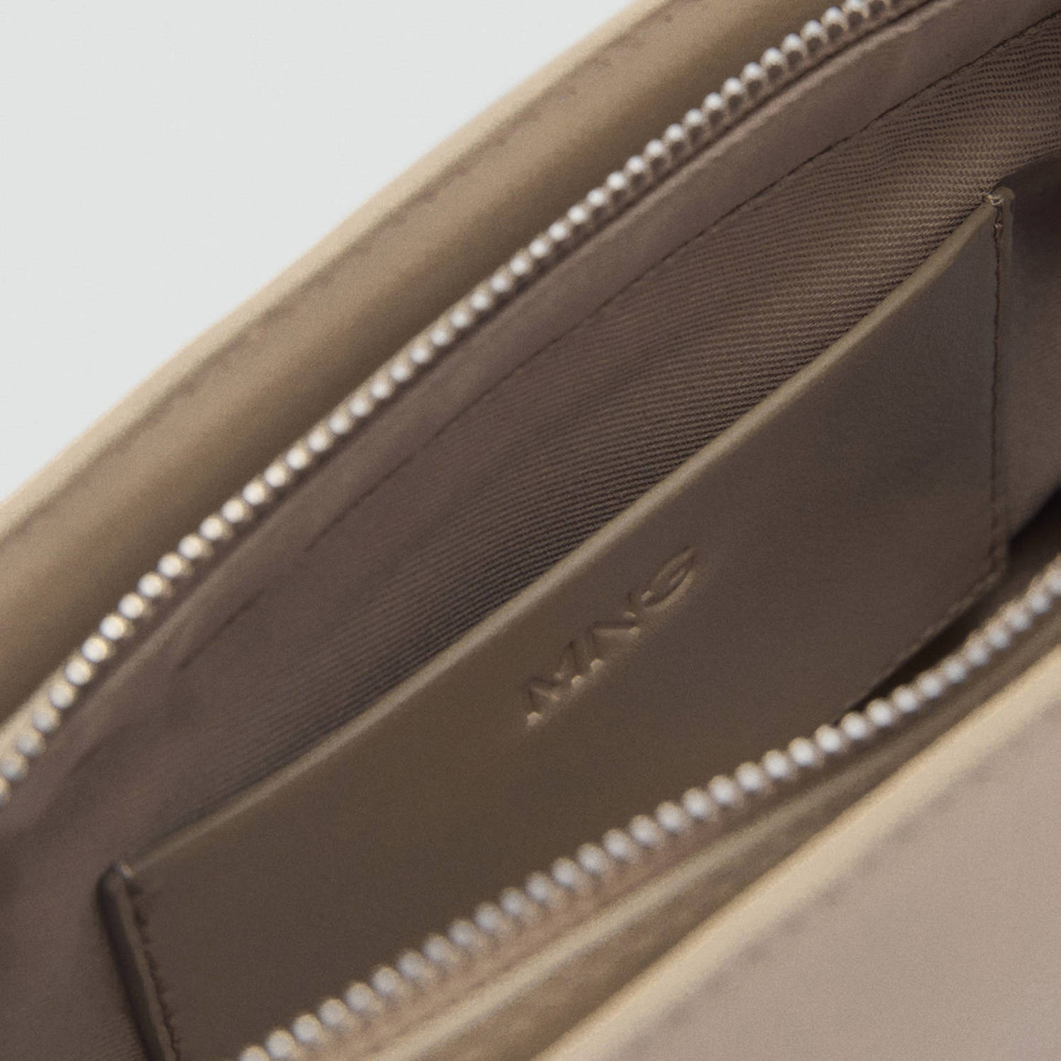 Mango schoudertas beige