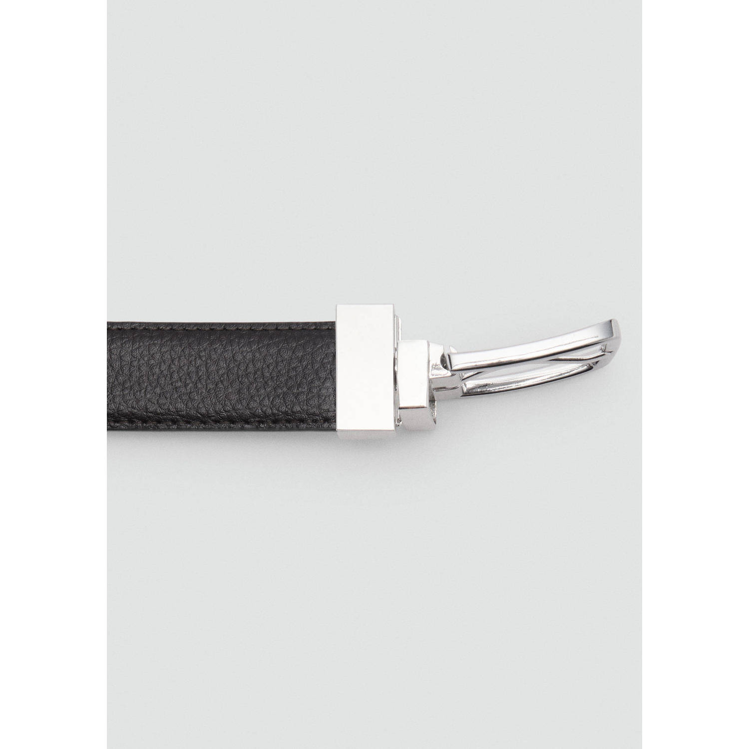 Mango Man leren riem zwart