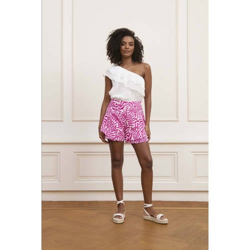 Lofty Manner one shoulder top wit afbeelding
