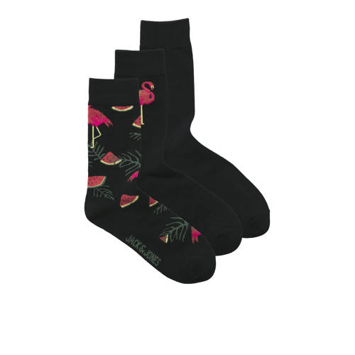 JACK & JONES sokken JACFLAMINGO - set van 3 zwart afbeelding