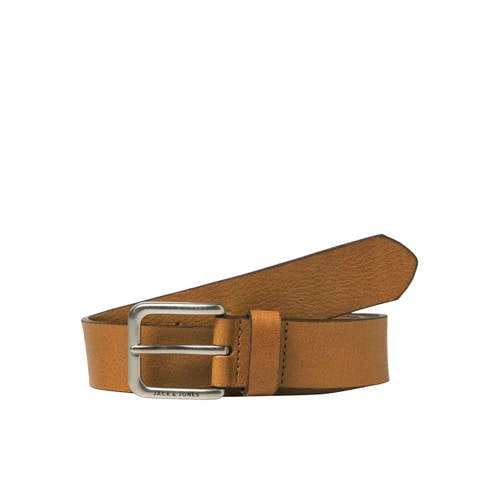 JACK & JONES leren riem JACRAVE cognac afbeelding