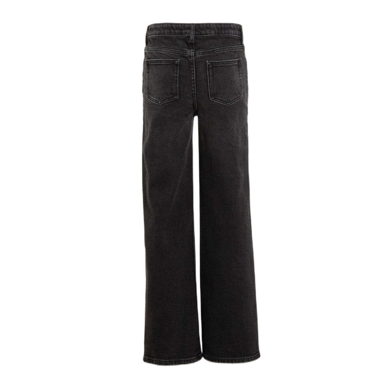 anytime wide leg jeans zwart