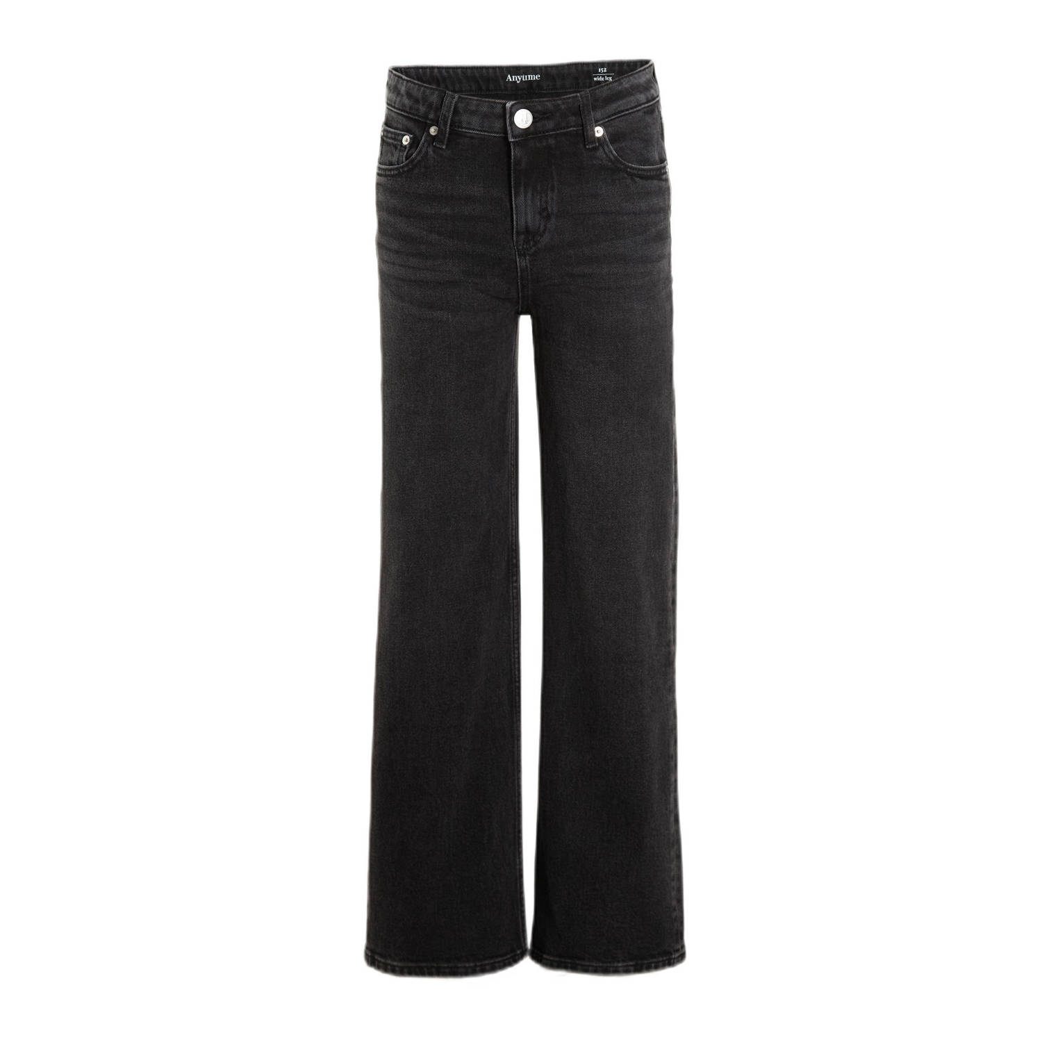 Anytime wide leg jeans zwart