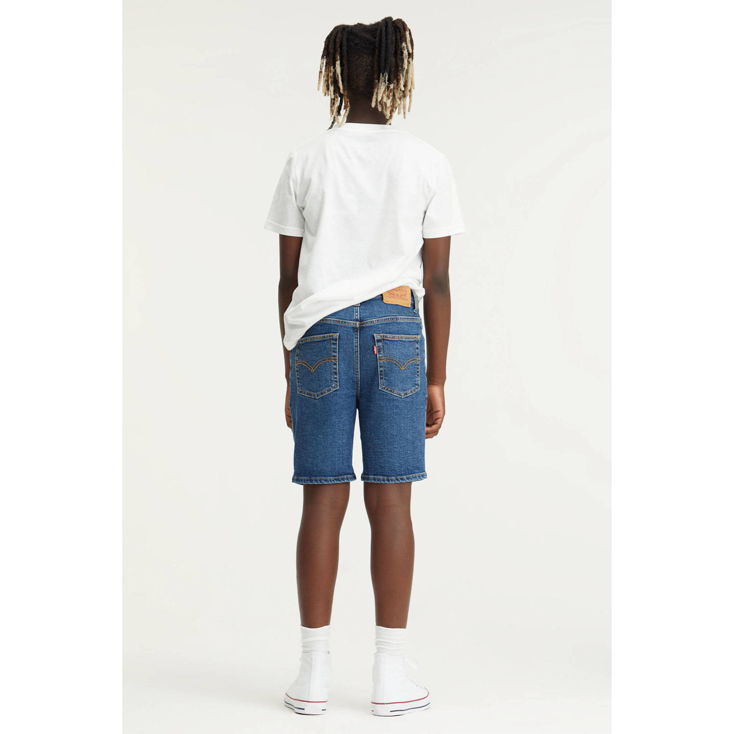 Levi's Kids denim short medium blue denim