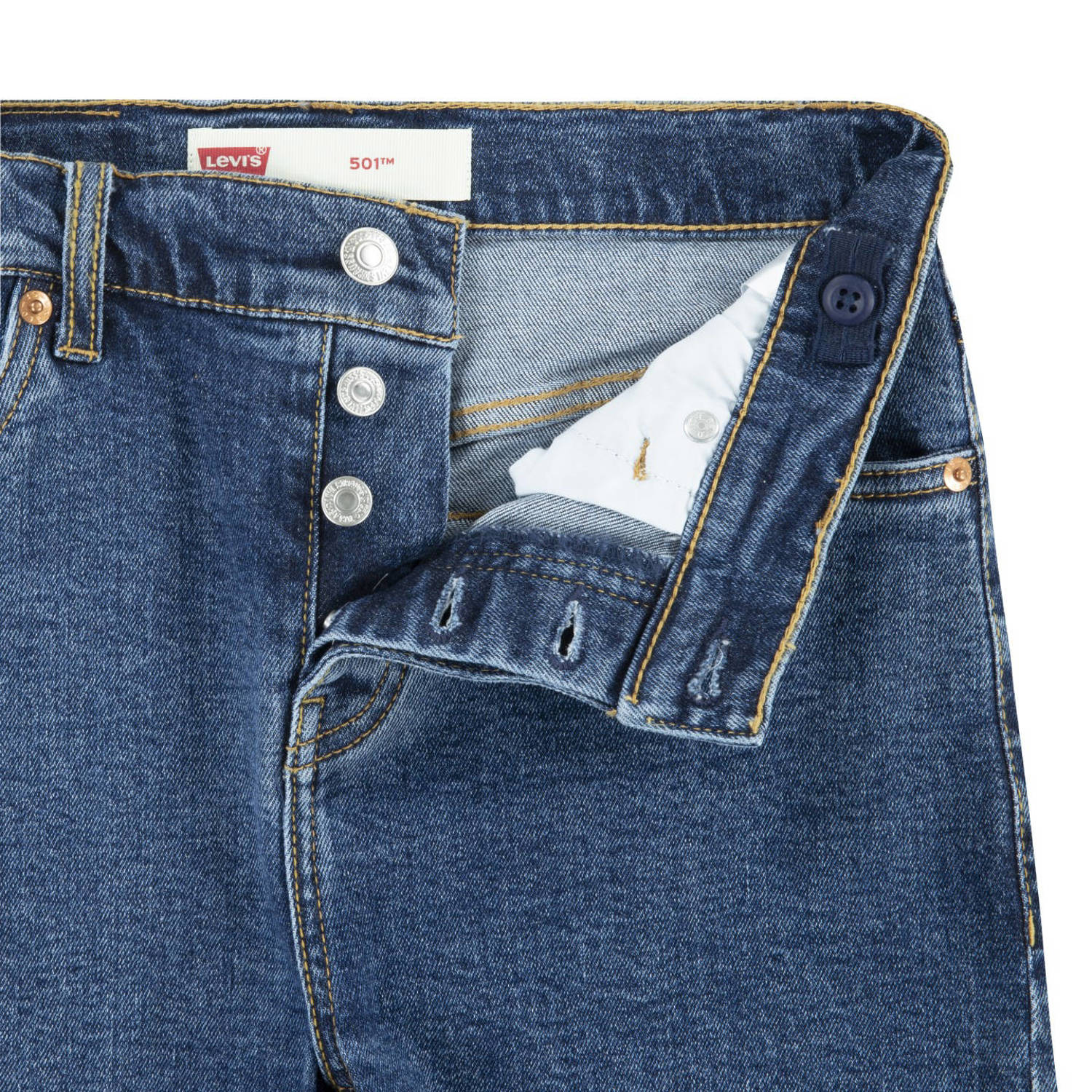 Levi's Kids denim short medium blue denim