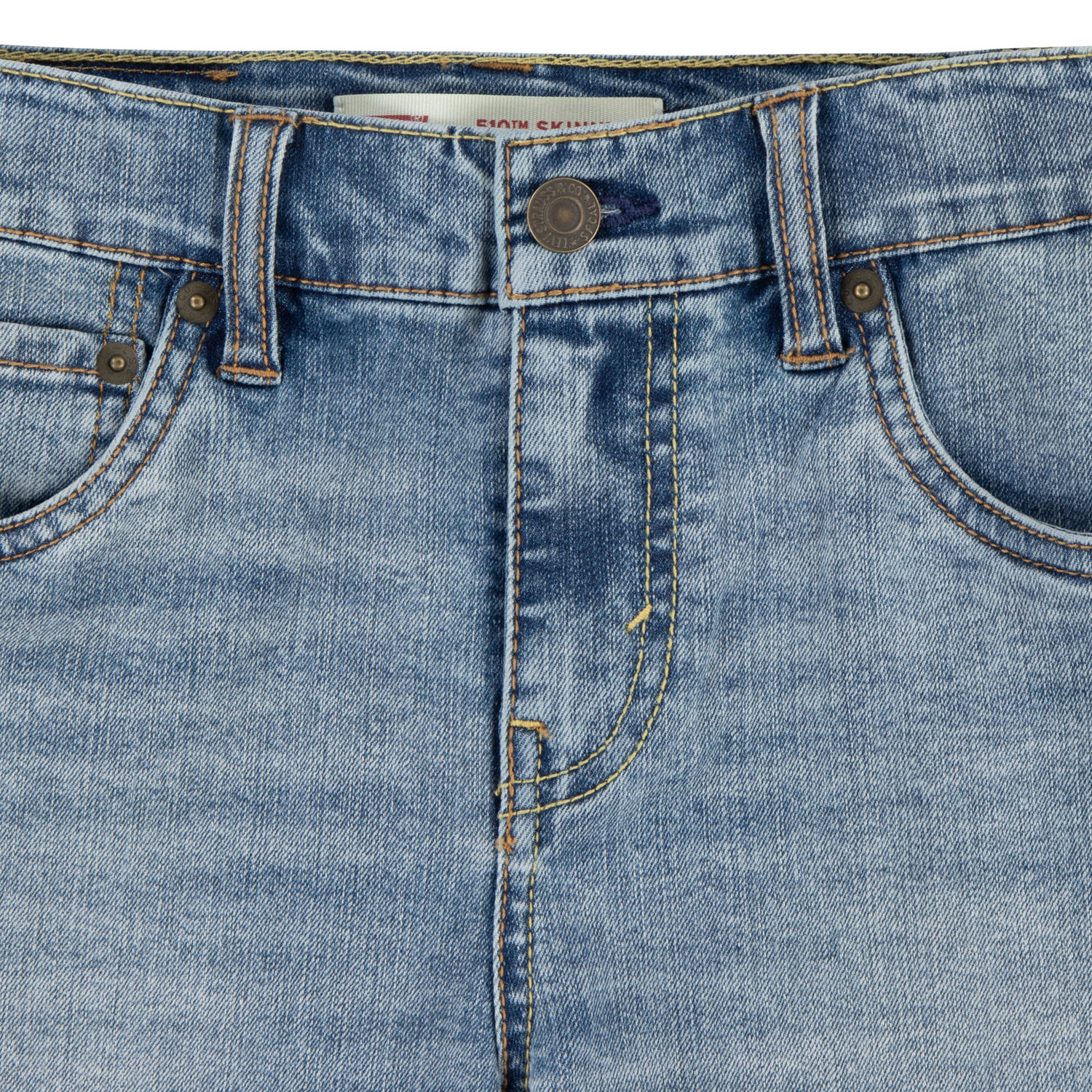 Levi's Kids denim short light blue denim