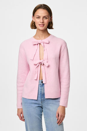 gebreid vest roze