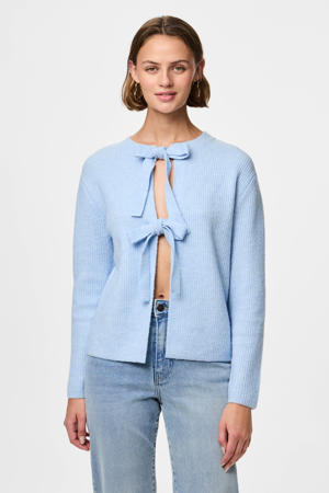 gebreid vest blauw