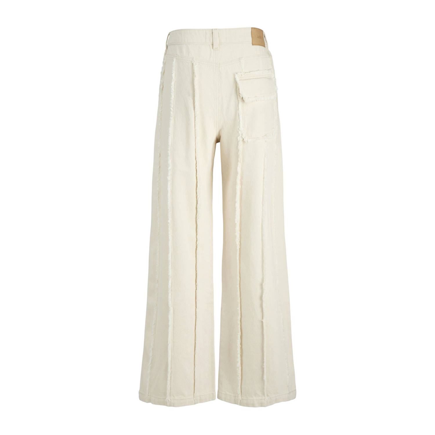 JJXX high waist wide leg jeans ecru