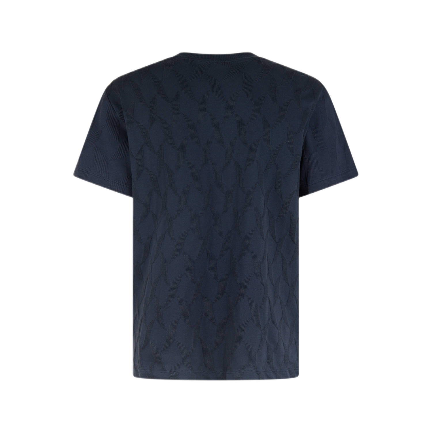 Shoeby T-shirt met textuur donkerblauw
