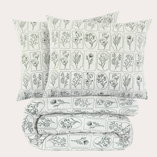 NOUS Living katoenen dekbedovertrek lits-jumeaux (240x220 cm) afbeelding