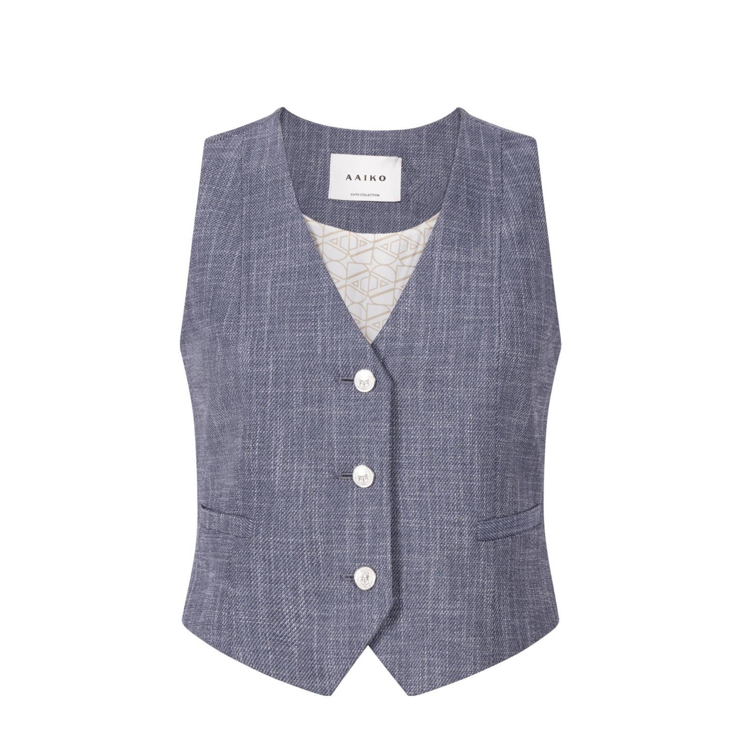 Aaiko gilet donkerblauw