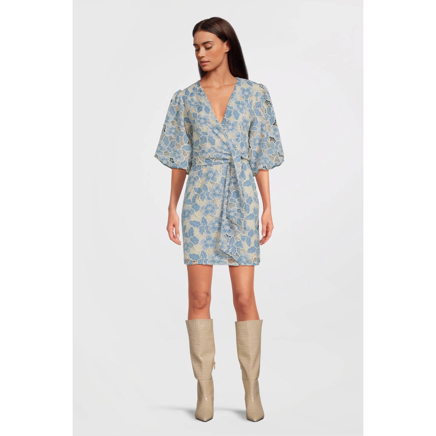 AAIKO Dames Jurken Bailey Lace Pes 620 Lichtblauw