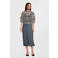 Aaiko midi rok donkerblauw