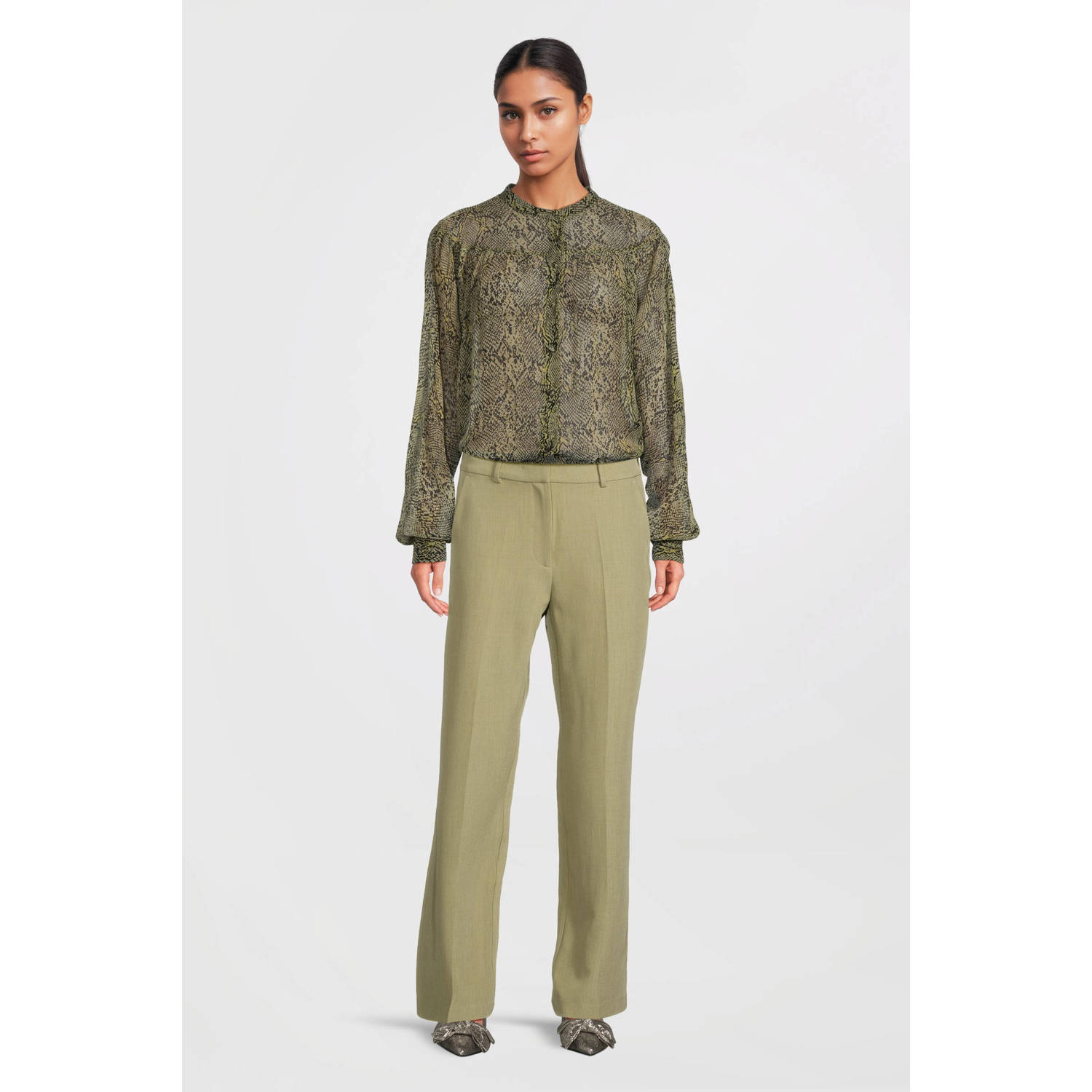 Aaiko blouse bruin