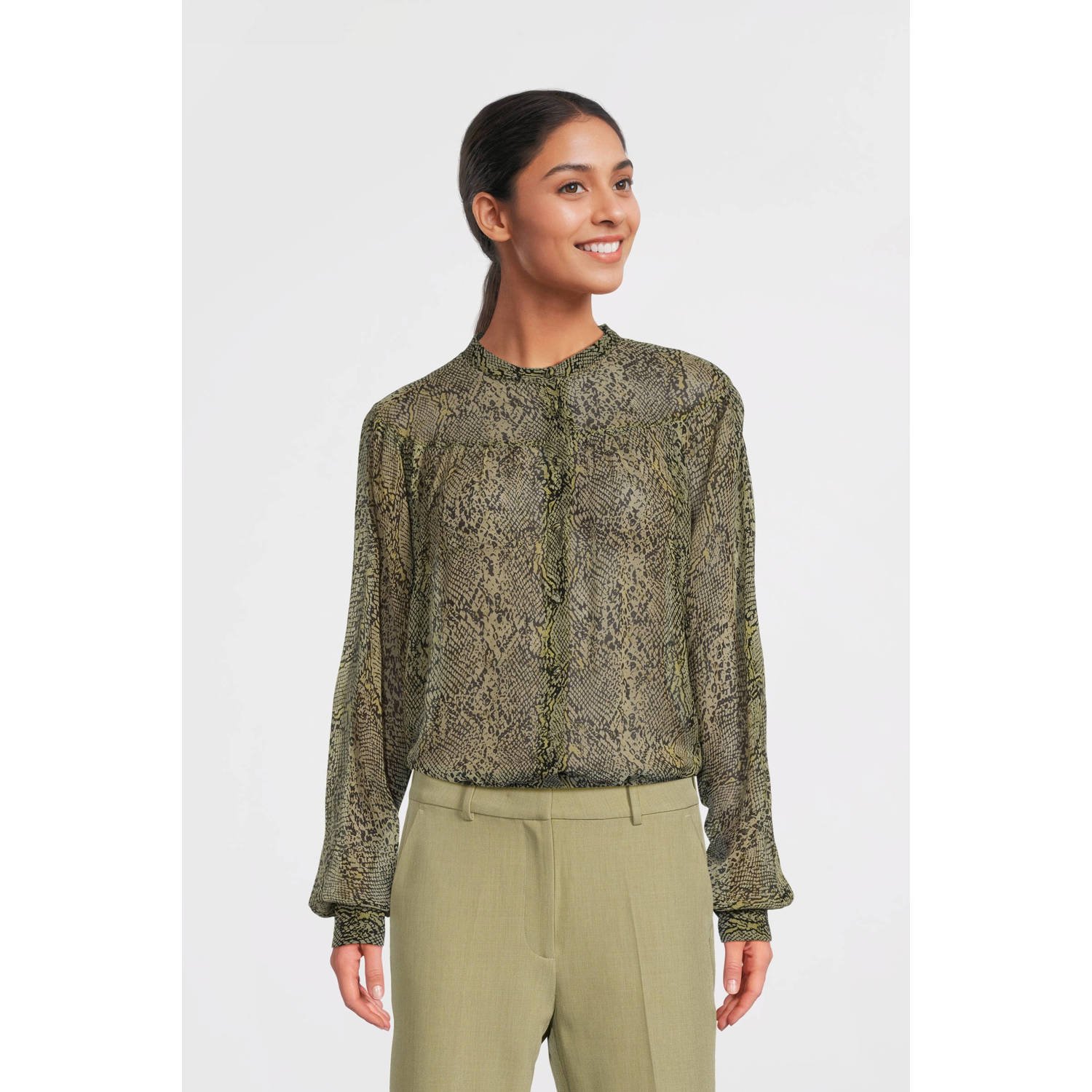 Aaiko blouse bruin
