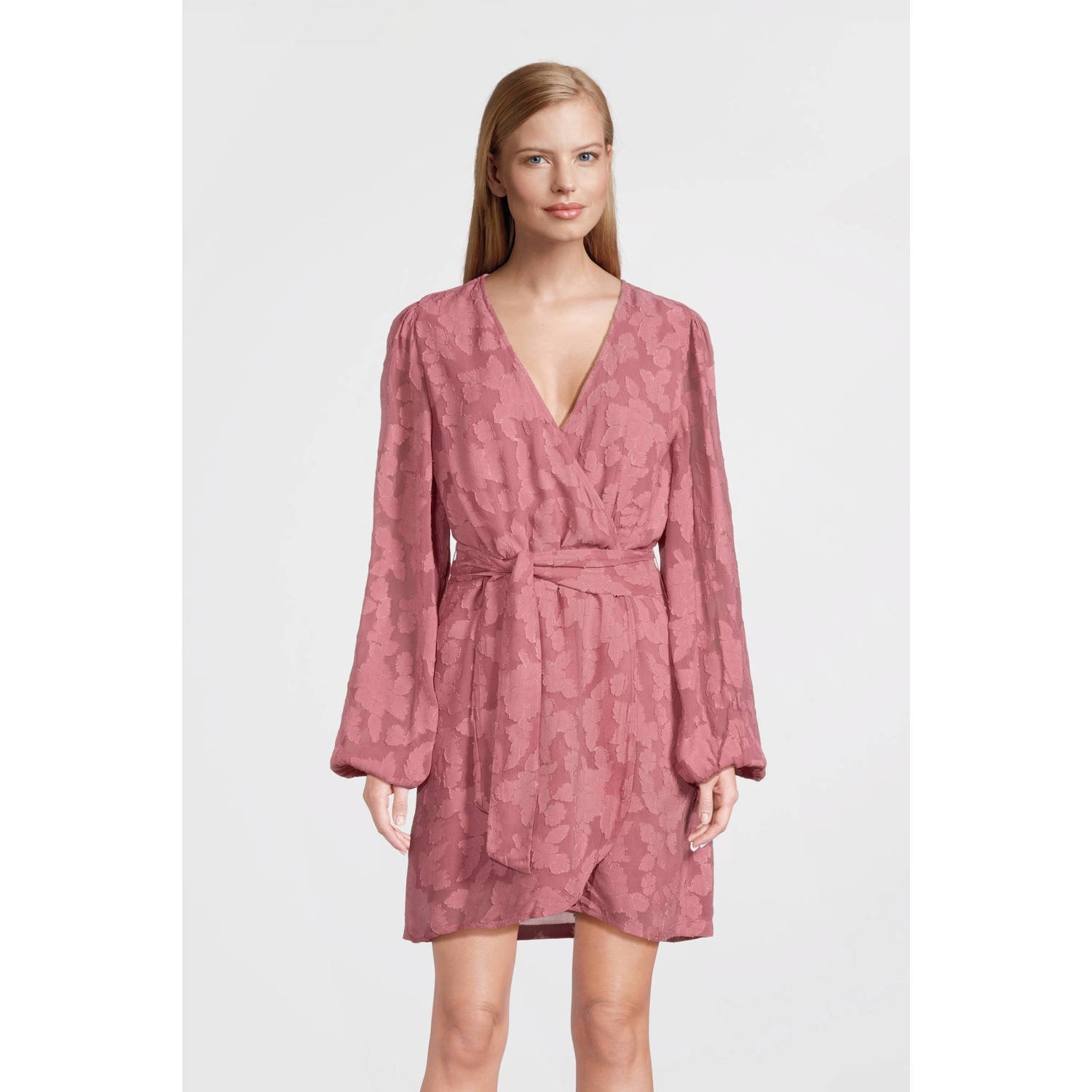 AAIKO Dames Jurken Eloise Chiffon Flower Pes 509 Roze