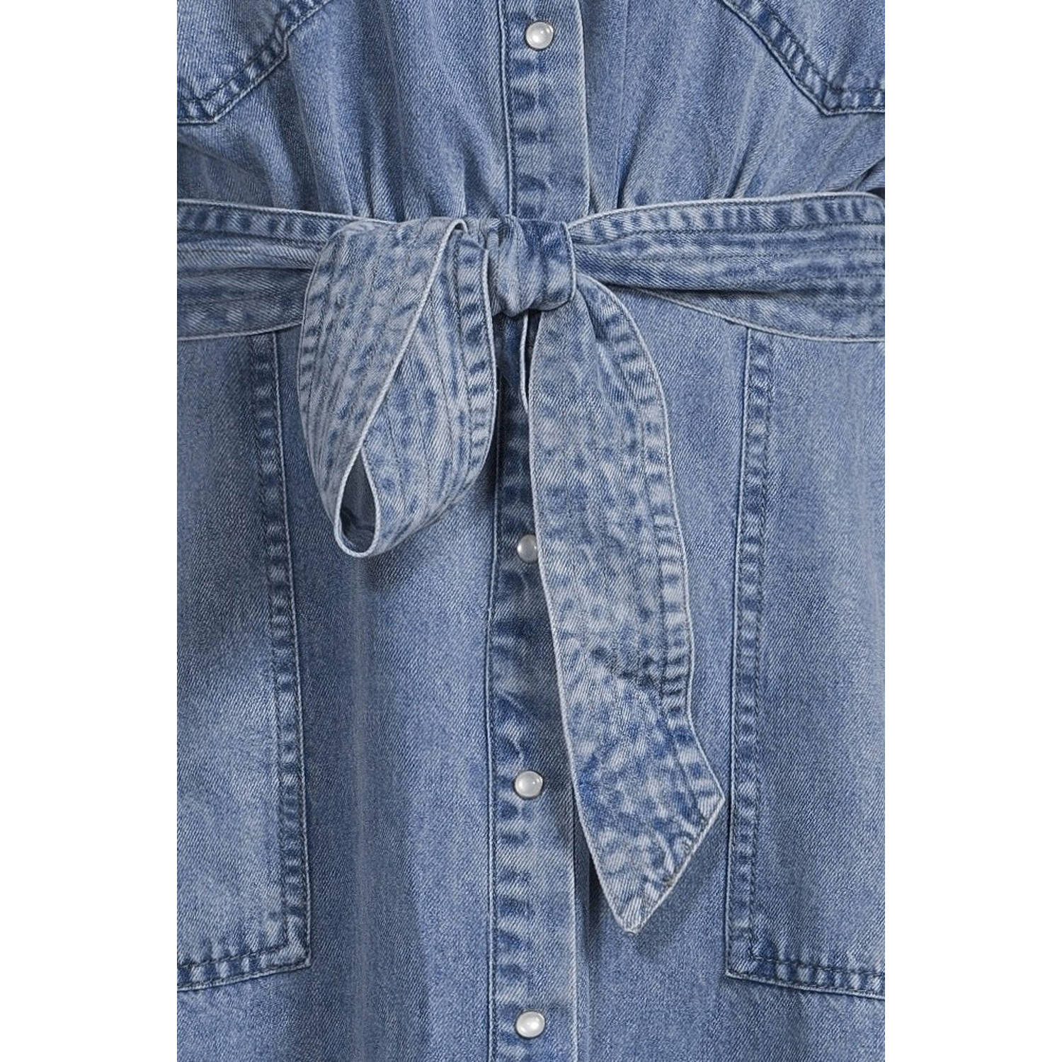 Aaiko spijkerjurk light blue denim