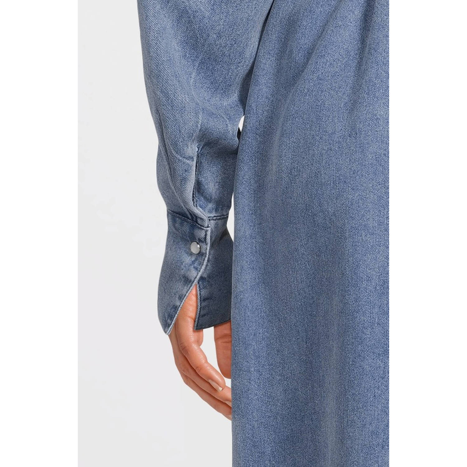 Aaiko spijkerjurk light blue denim