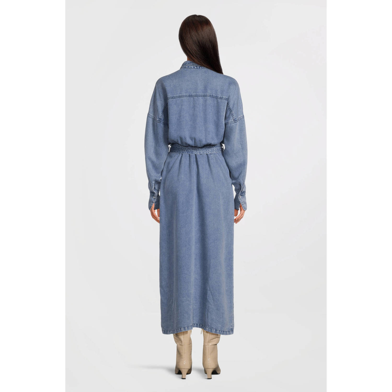 Aaiko spijkerjurk light blue denim