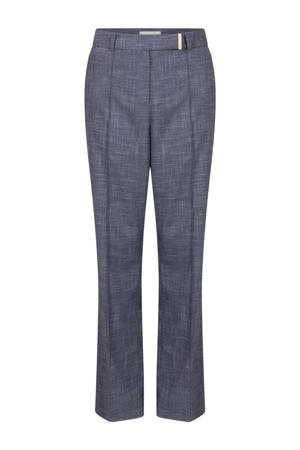 flared high waist pantalon donkerblauw