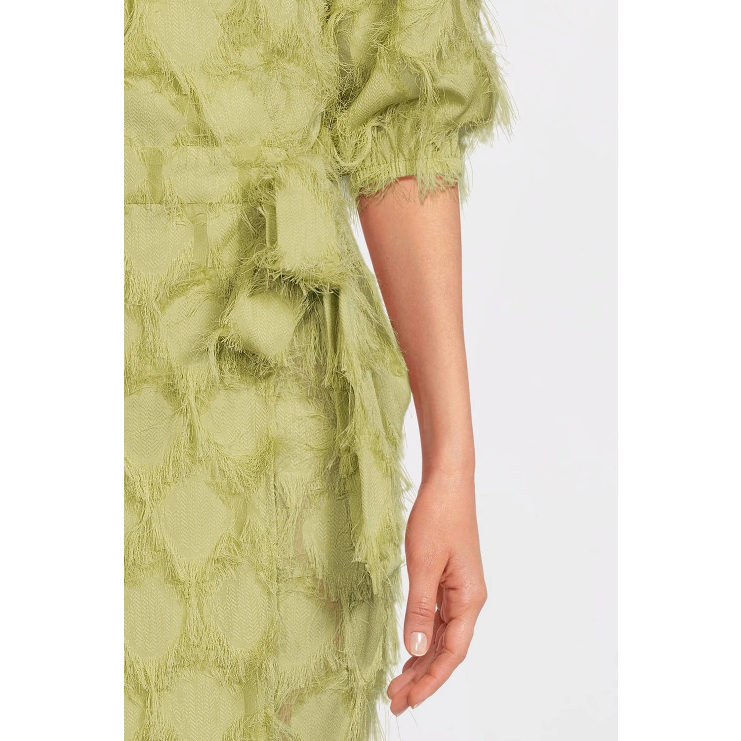 Aaiko zomerjurk limegroen