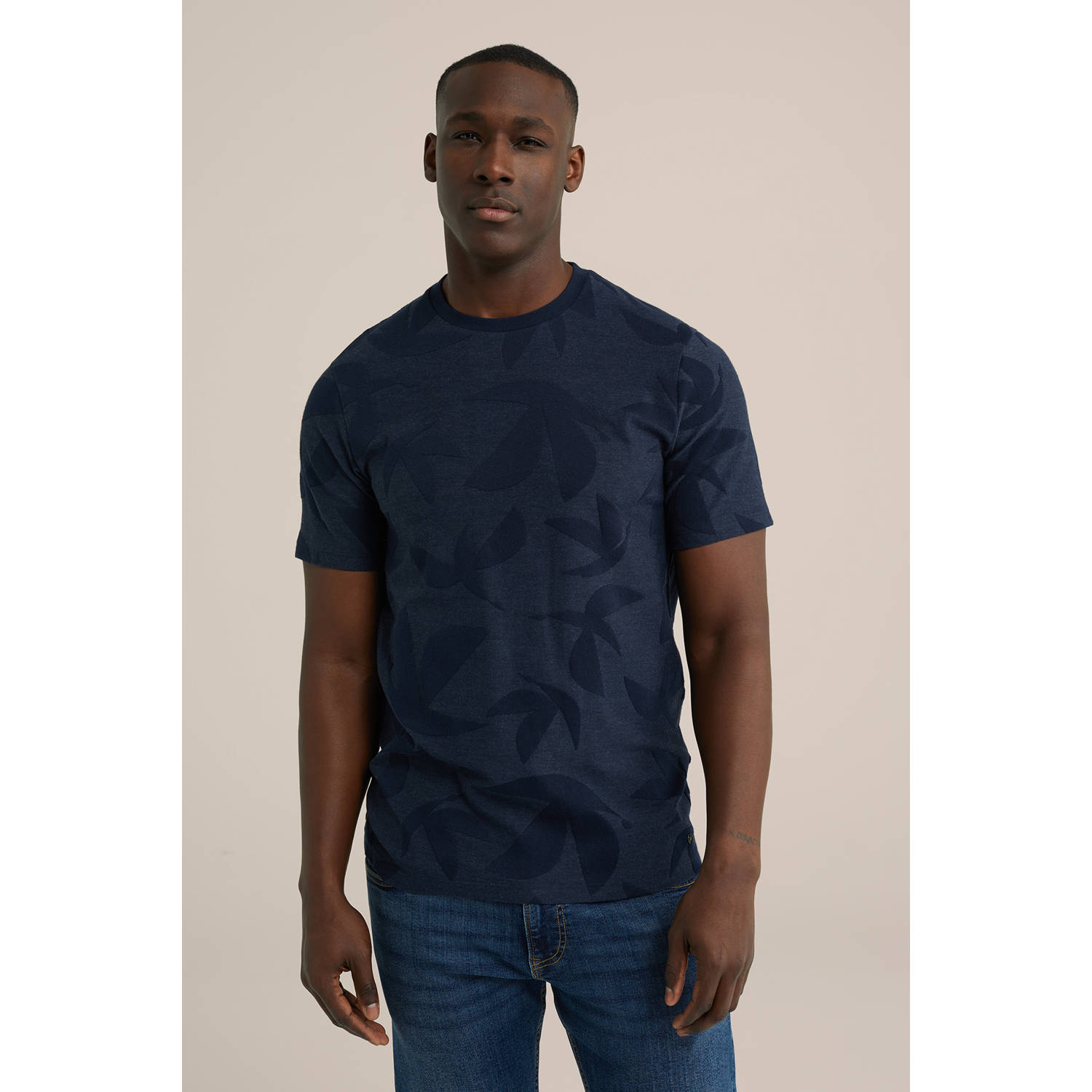 WE Fashion T-shirt donkerblauw