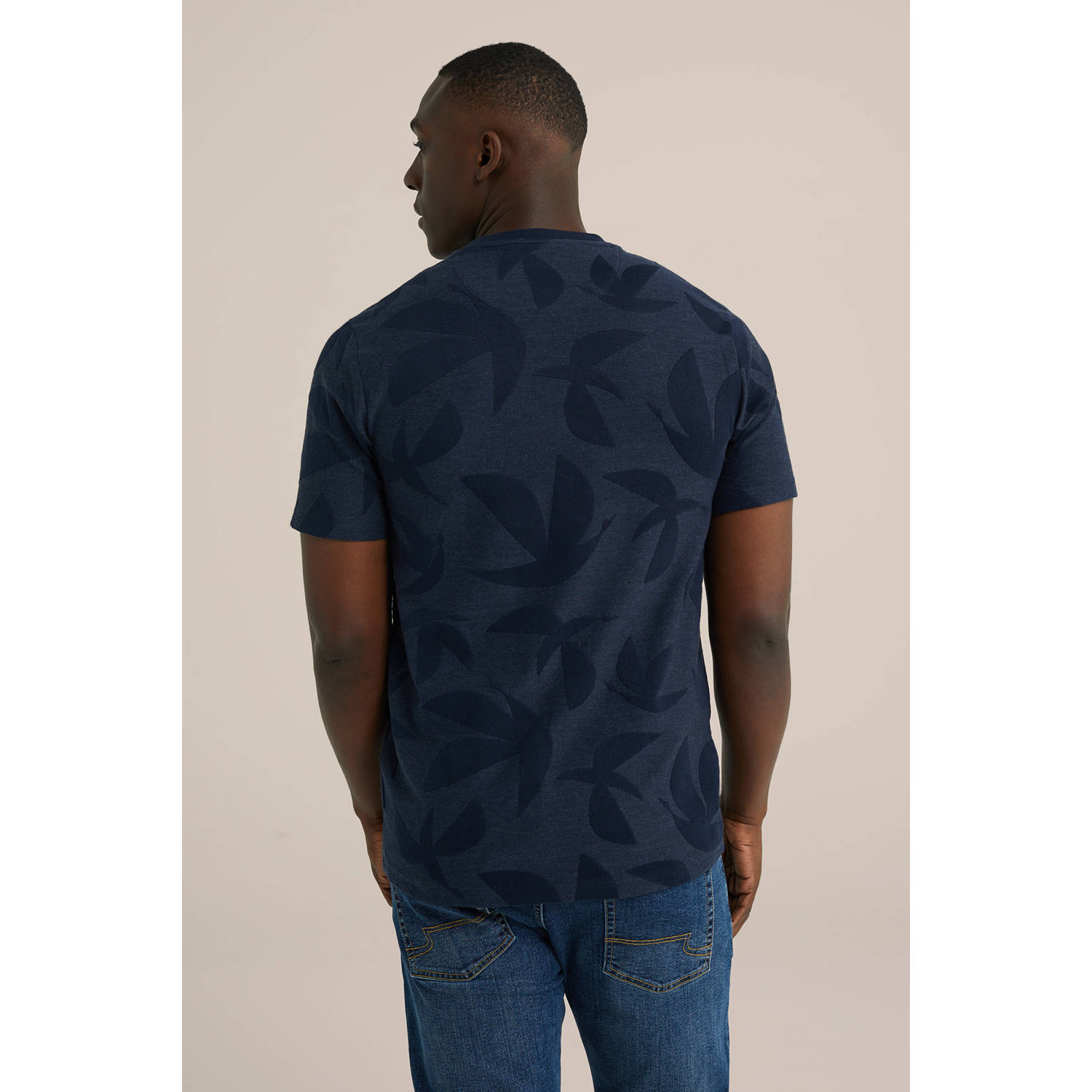 WE Fashion T-shirt donkerblauw