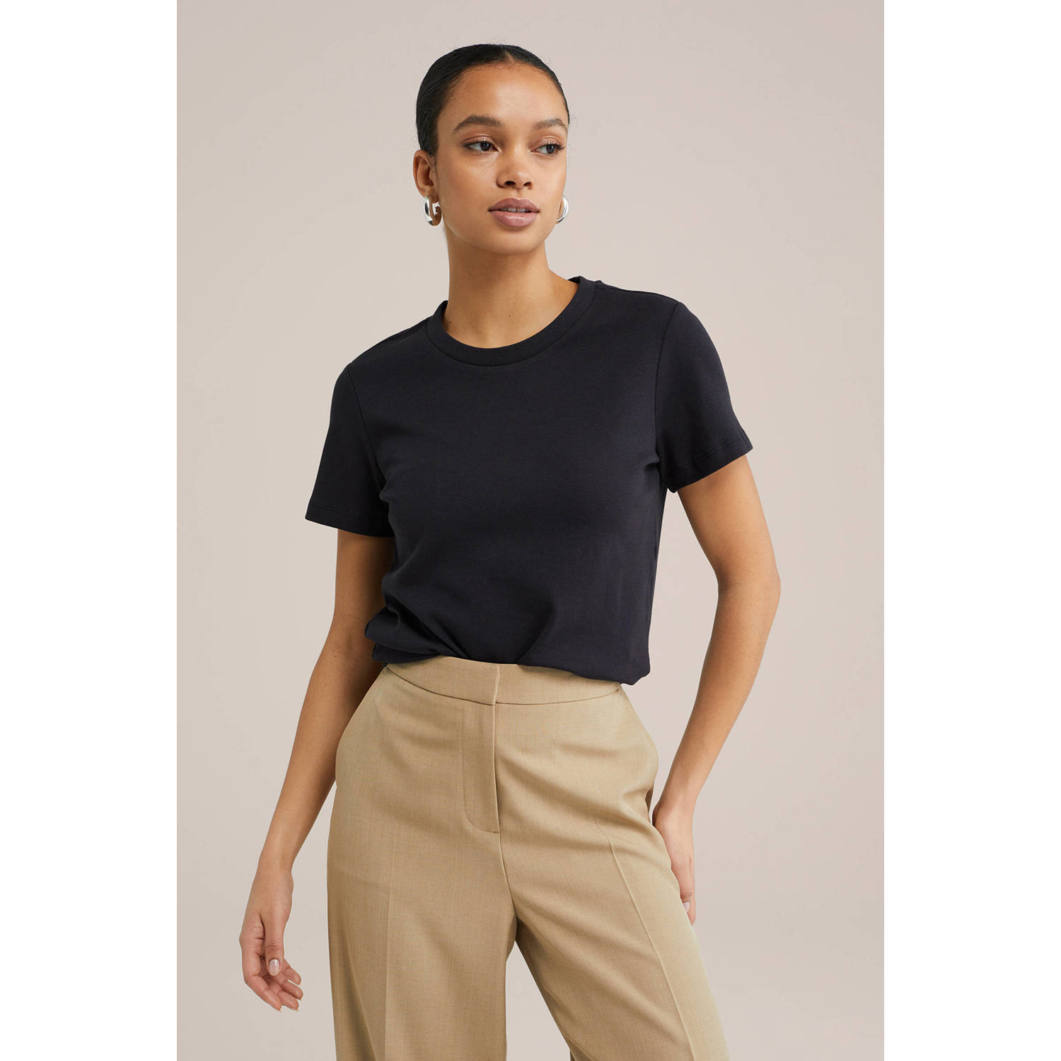 WE Fashion T-shirt zwart