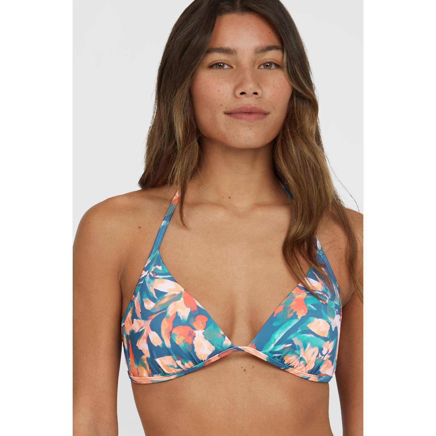 O'Neill voorgevormde triangel bikinitop Sao blauw multi
