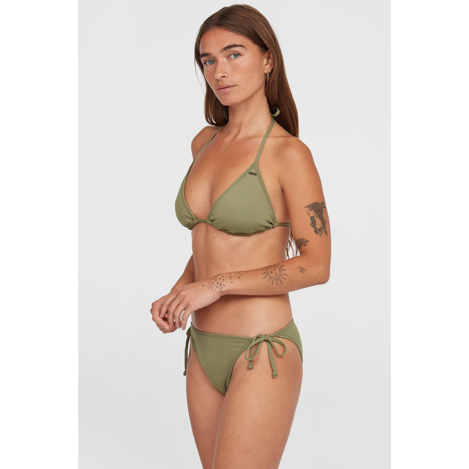 O'Neill voorgevormde triangel bikini Venice Marakas olijfgroen