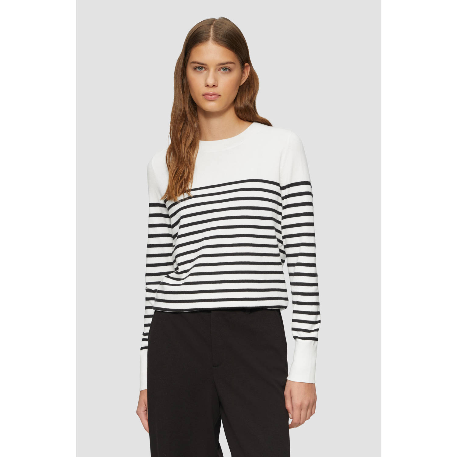 S.Oliver RED LABEL Regular fit gebreide pullover van viscosemix