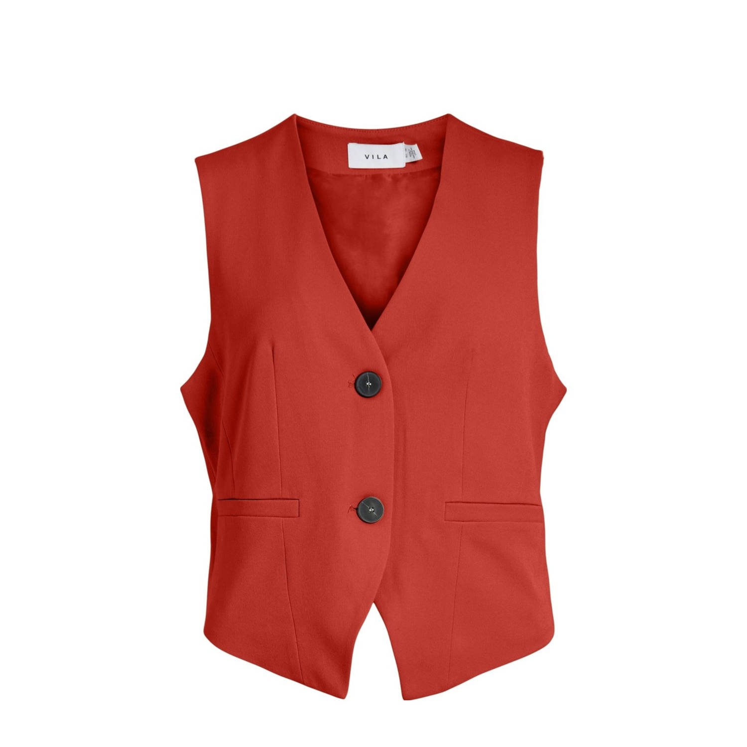 VILA gilet rood