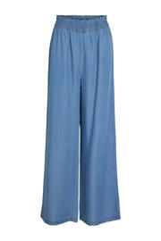 thumbnail: VILA wide leg high waist broek medium blue denim