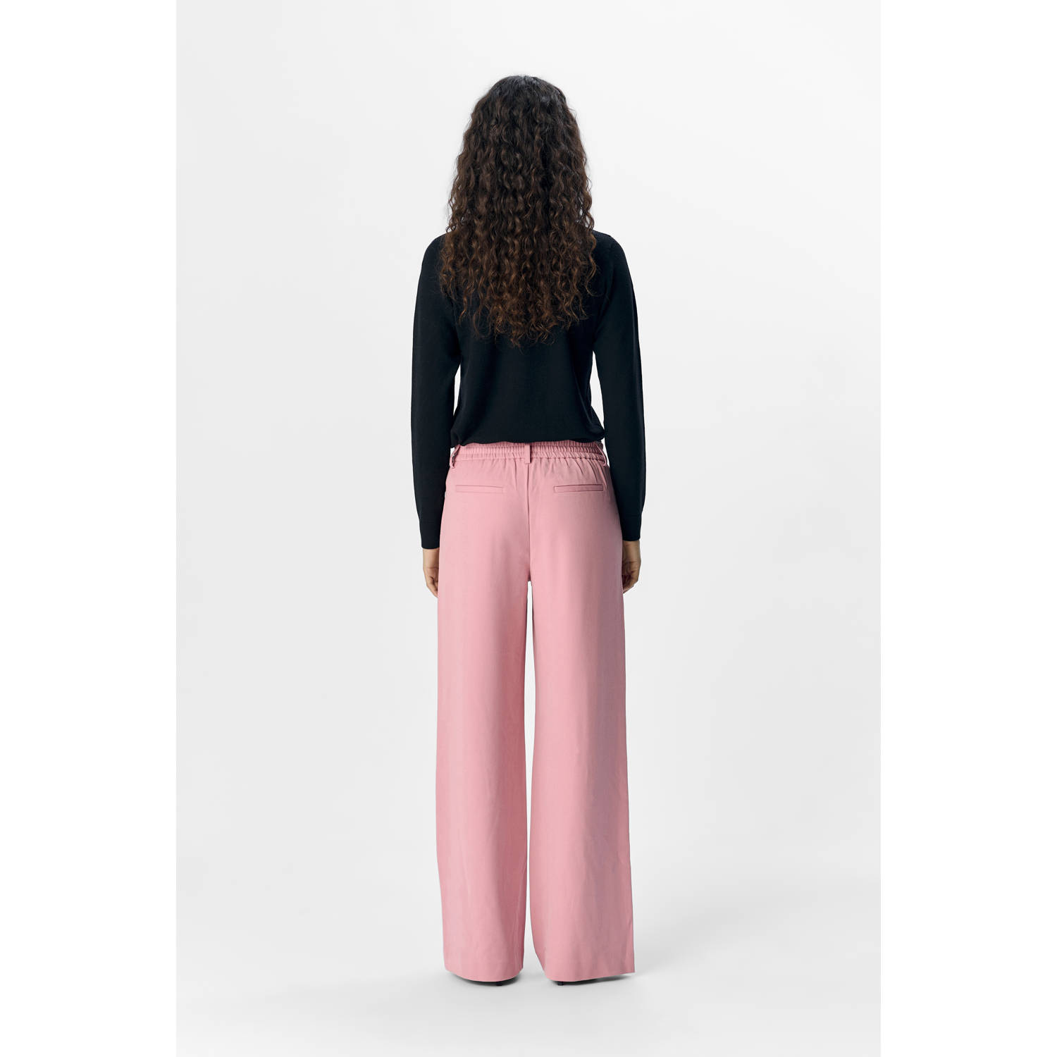 OBJECT wide leg regular waist pantalon